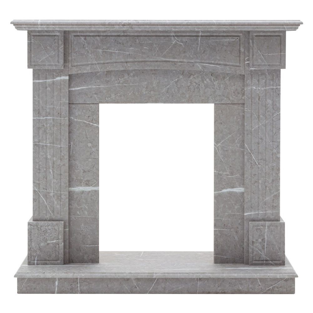 Портал каминный из МДФ RealFlame Andrea под очаги (Majestic, Fobos, Eugene, 3D Olympic) серый F716