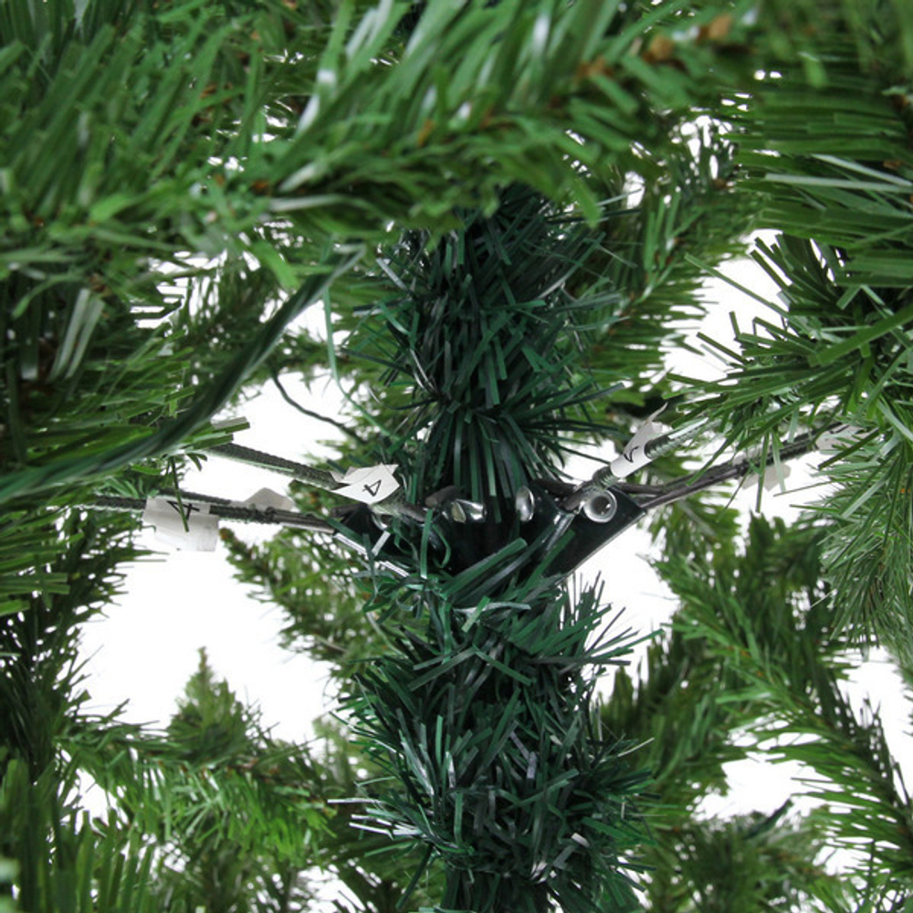 Ёлка «Свет в ночи» 180 см, ПВХ (800 веток) 300 ламп LED (свечение-Теплый белый)