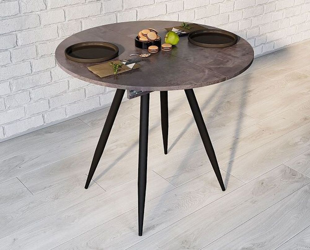 Стол обеденный Элип (конус) каркас чёрный