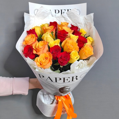 Букет с 25 розами (Кения 40 см)