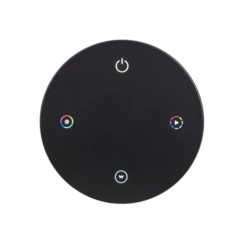 INTELLIGENT ARLIGHT Пульт SMART-801-22-1G-RGBW Black (3V, Magnet, 2.4G) (IARL, IP20 Пластик, 5 лет) 046479