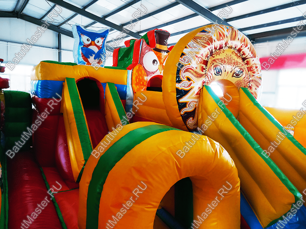 Надувной батут "В гостях у совы", 7*5*3 м