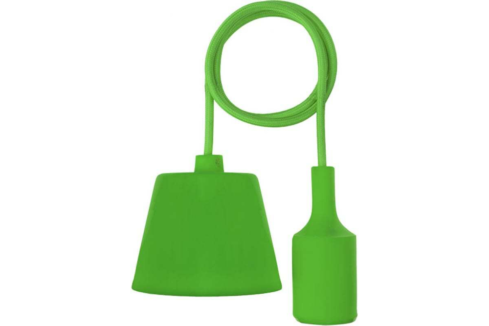 ПАТРОН REXANT Е27 СИЛИКОНОВЫЙ СО ШНУРОМ 1М ЗЕЛЕНЫЙ 11-8886