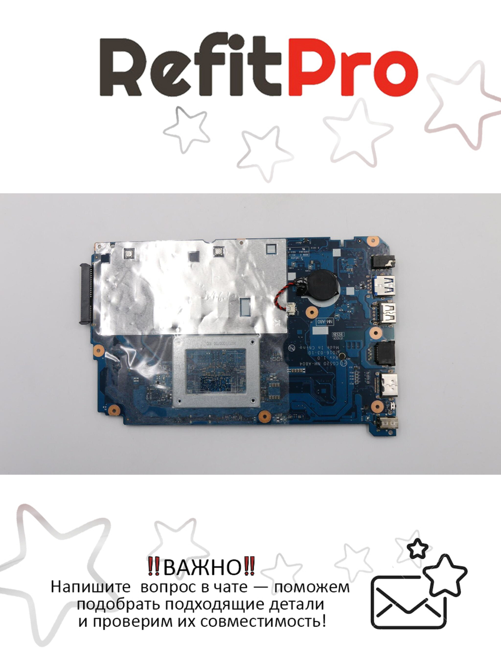 Материнская плата для ноутбука Lenovo ideapad 110-15IBR NM-A804 N3060 100M 4G WIN UMA (5B20L77440), оригинал