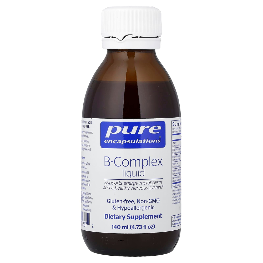 Pure Encapsulations, B-Complex, жидкая добавка, 140 мл (4,73 жидк. унции)