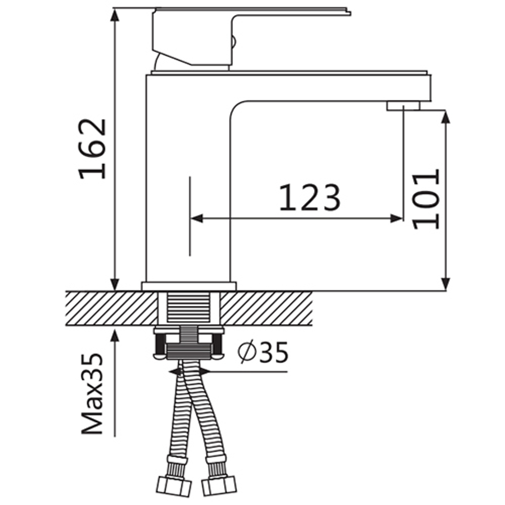 Смеситель для раковины Oute T25 T2501