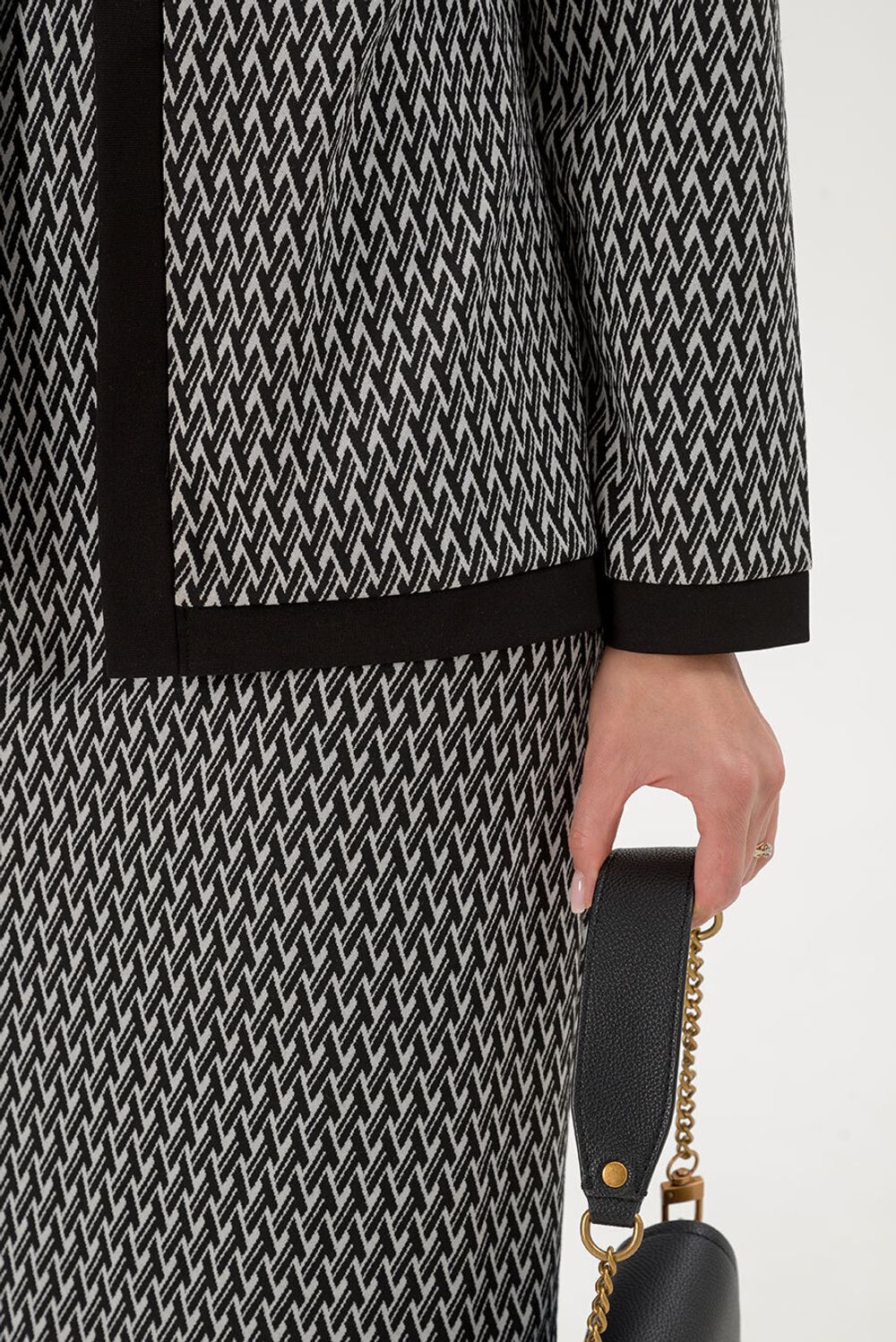 Костюм-двойка Марлен Serenada серо-черный (Акция)