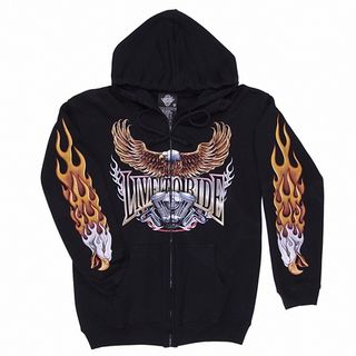 Толстовка Born to be free (орел+мотоцикл) (008)