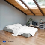 Бескаркасный диван-кровать c подлокотниками BuyDream Plus (серый)