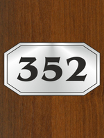 пластик номерок