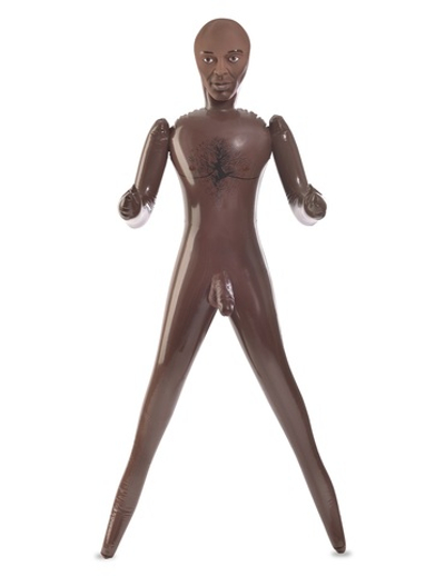 Кукла надувная PDX Dollz Reggie Pipes с фаллосом (Цвет: коричневый)