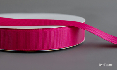 Лента LWCY072 репсовая фуксия 2,5 см.*100 ярдов