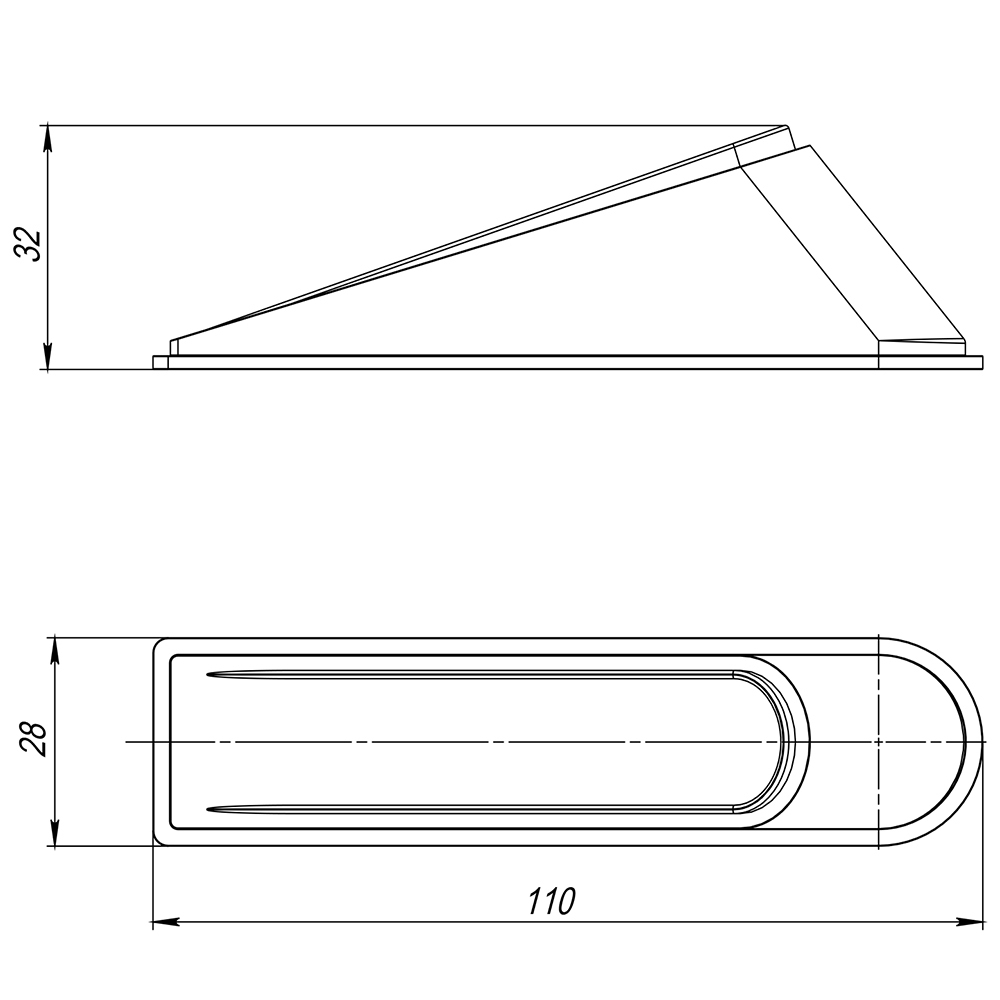 Фиксатор двери DSF-110 прозрачный