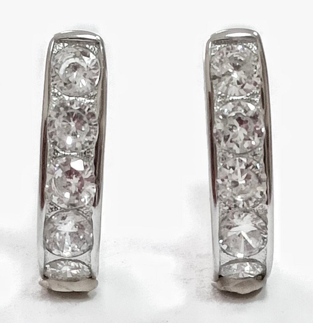 Серьги из серебра Эстерелла с фианитами