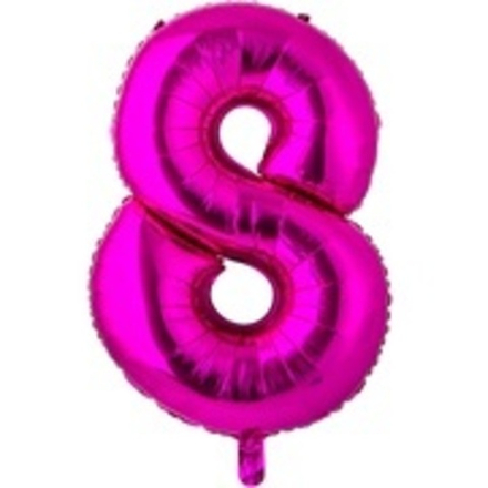 К ЦИФРА 8  26" Фуксия 60 см.