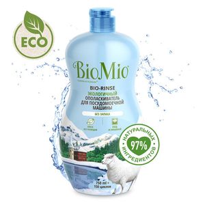 Ополаскиватель для посудомоечной машины "BIO-RINSE" BioMio, 750 мл