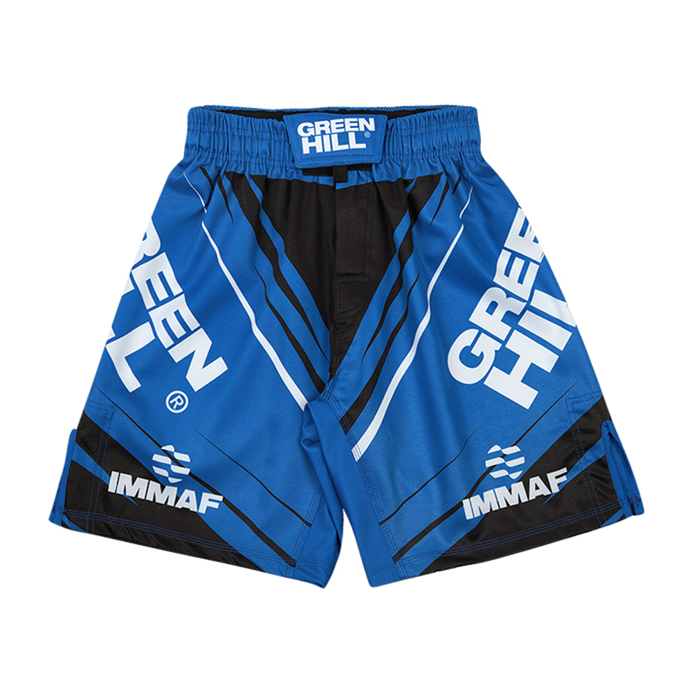 MMI-4022 Шорты MMA SHORT IMMAF approved синие