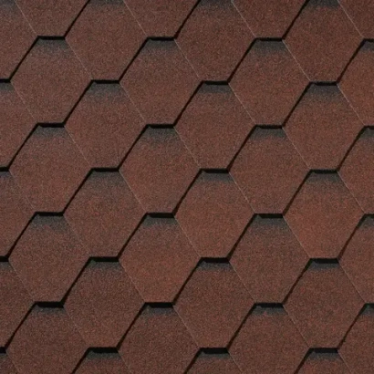 Гибкая черепица Shadow Карминной-красный Quiet Tile ( Тихая черепица )