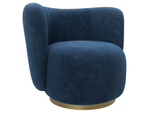 Кресло Лига-072, велюр BRUT 11 синий, Велюр, 131006