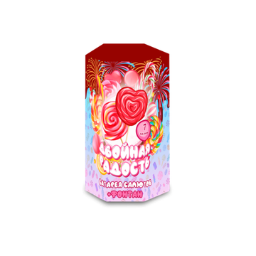 Батарея салютов Двойная радость + фонтан (7/0,8) СП0820002