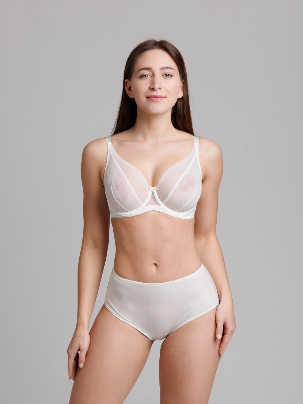 Трусы Zebra слипы с высокой линией талии (молоко)