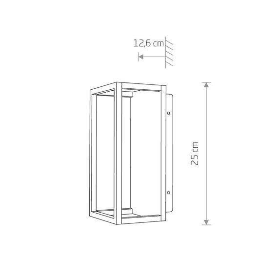 Уличный настенный светодиодный светильник Nowodvorski Symmetry Led 8176