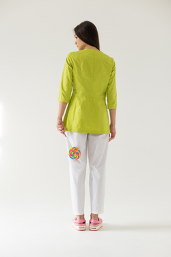 Блуза женская м272 toray стретч лайм0933
