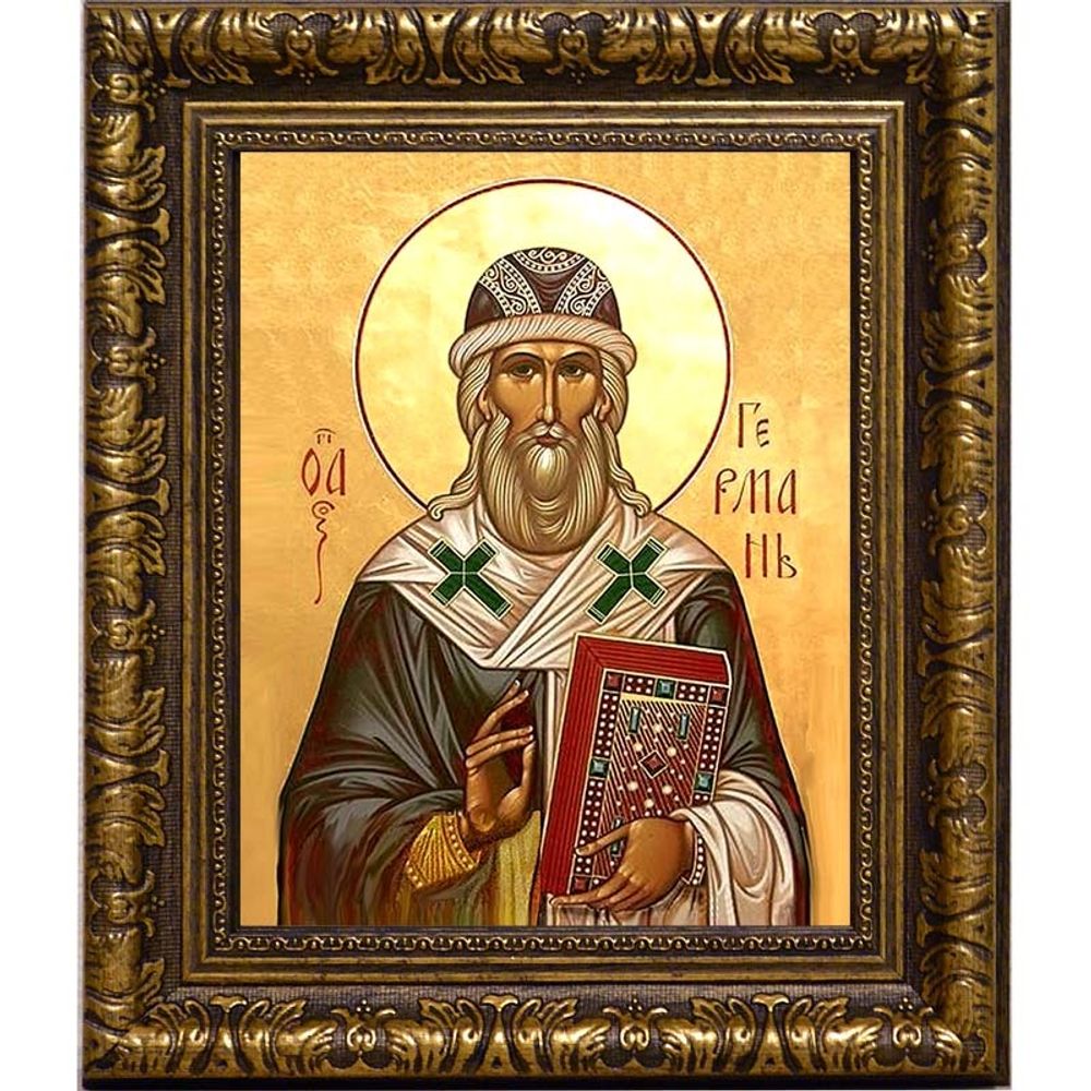 Герман Казанский и Свияжский, архиепископ, святитель. Икона на холсте.