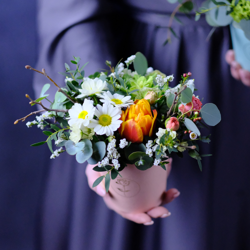 Купить Цветочная композиция #405 в кашпо