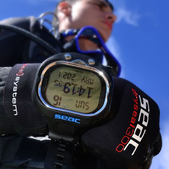 Компьютер-декомпрессиметр Seac Screen черно-синий