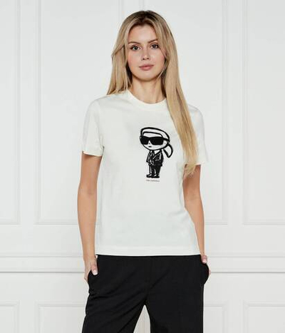 Футболка IKON SKETCH Karl Lagerfeld - экрю(A1W17126)