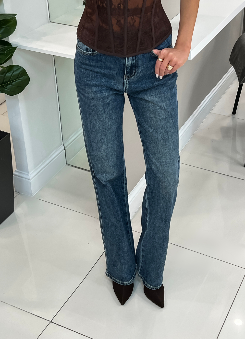 Джинсы Straight Dark Blue