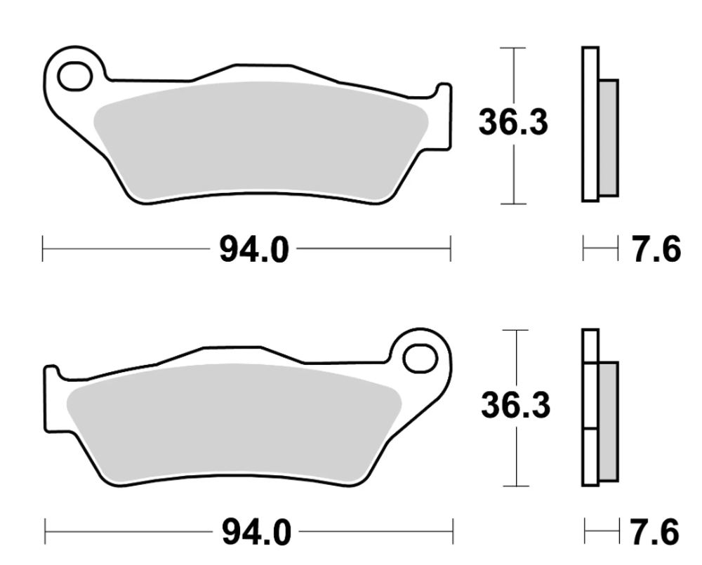 Brembo Колодки тормозные 07BB04SX (1 суппорт)