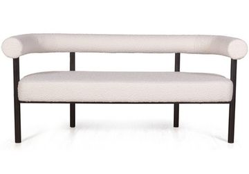 Диван BIGGI, букле белый, опоры черные