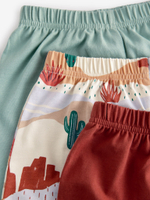 Пижама для мальчика Next E67-674, 3 шт., Красный, Бежевый, Голубой