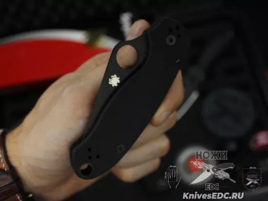 Нож складной Spyderco Para 3 223GPBK c клинком сатин CPM-S45VN, рукоять черная G10