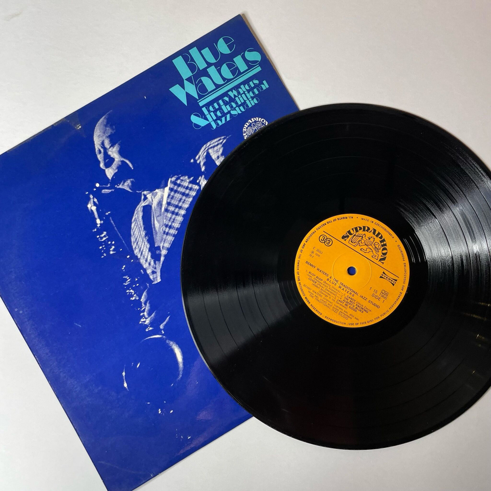 Винтажная виниловая пластинка LP Benny Waters and The Traditional Jazz Studio Blue Waters (Чехословакия 1976)