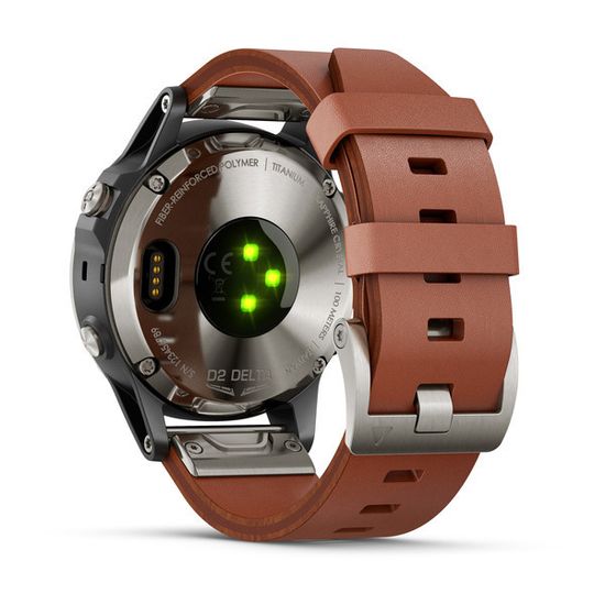 Умные авиационные часы Garmin D2 Delta 010-01988-31 с кожаным ремешком