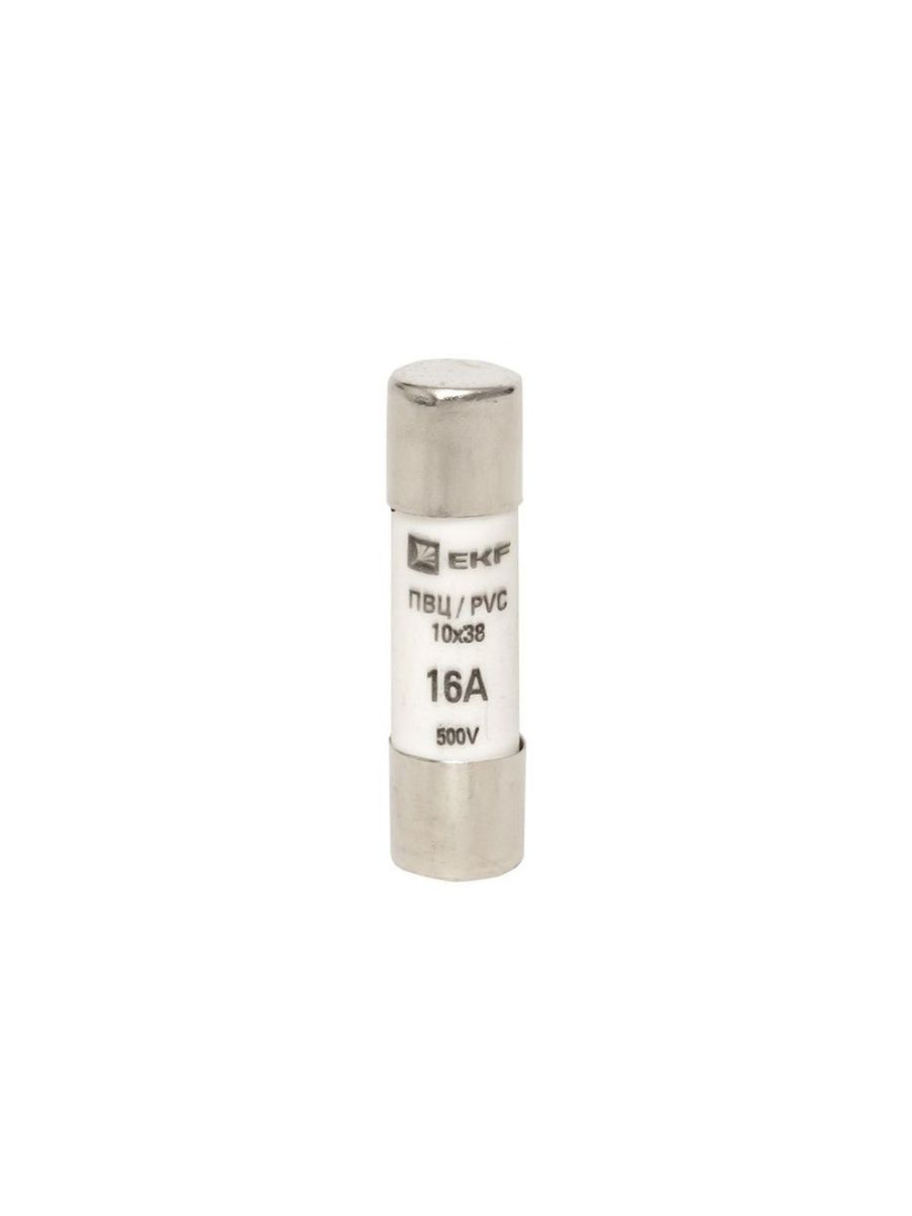 Вставка плавкая цилиндрическая ПВЦ 10х38 16А EKF pvc-10x38-16