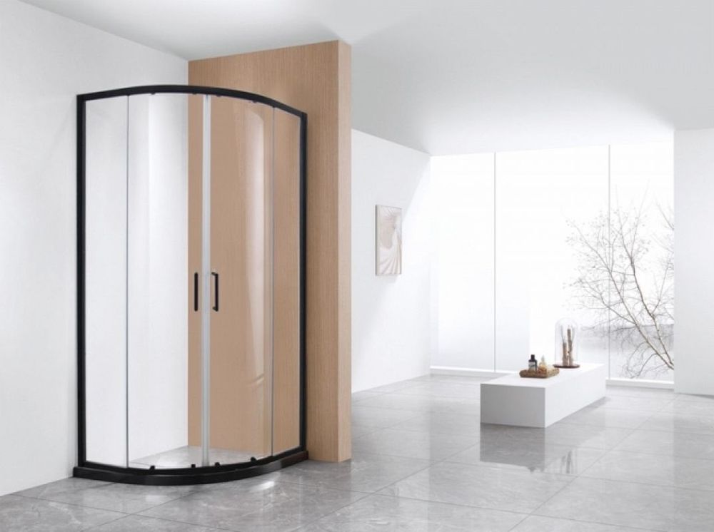 Душевое ограждение BRAVAT BLACK LINE 900х900х2000 Стекло 6мм easy clean