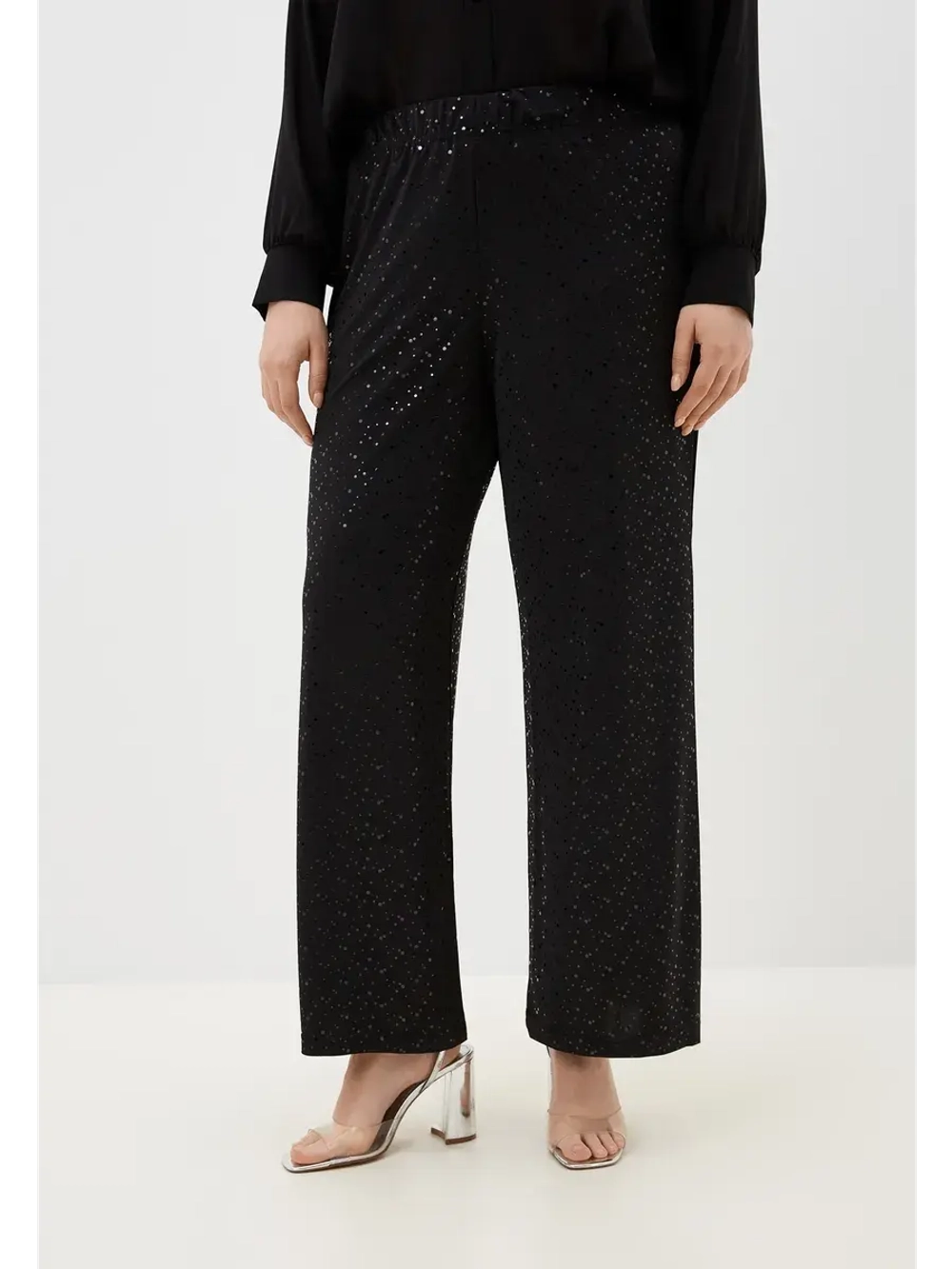 Брюки блестящие нарядные