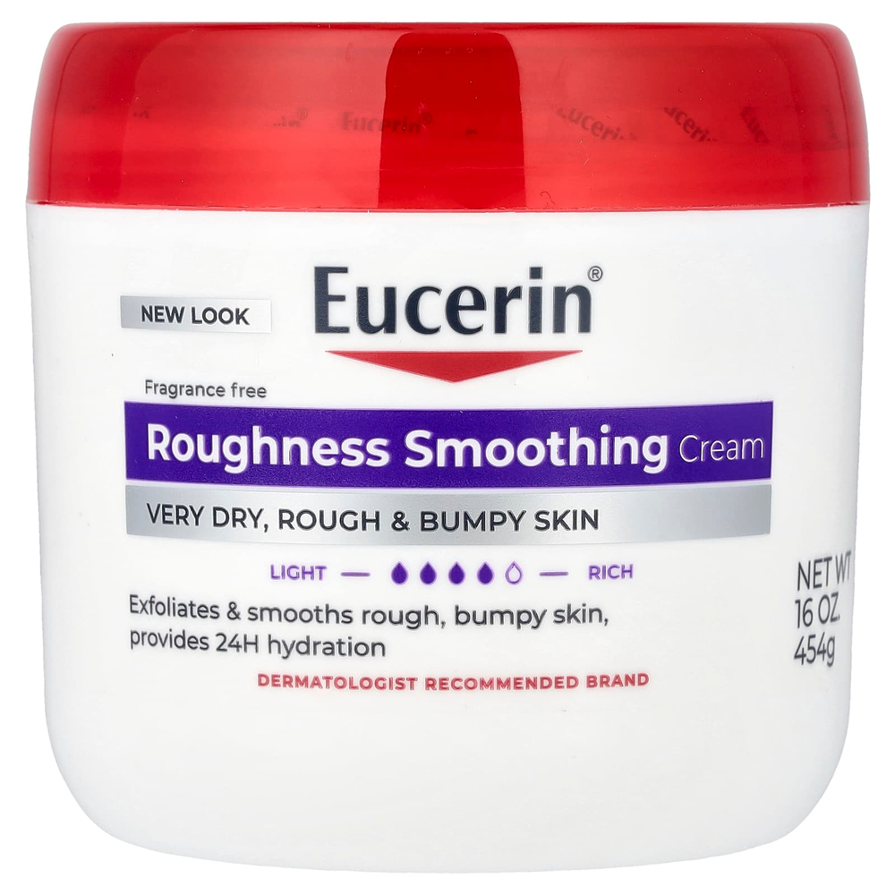 Eucerin, крем для разглаживания шероховатости кожи, для очень сухой, огрубевшей и неровной кожи, без отдушек, 454 г (16 унций)