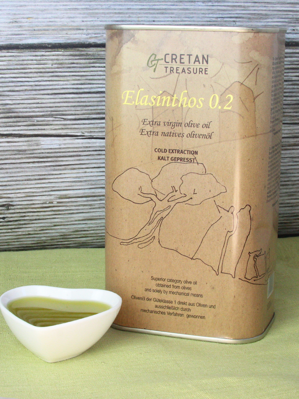 Оливковое масло Extra Virgin Elasinthos, 1л., Крит