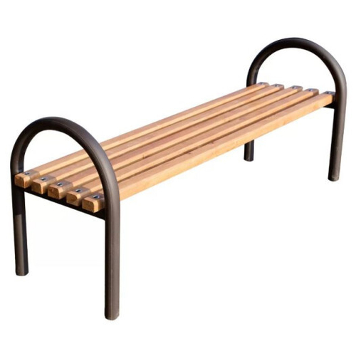 Лавка без спинки с подлокотниками