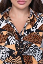 Платье "Классика времени" (беж/лео) П7059 LT Collection (Акция)