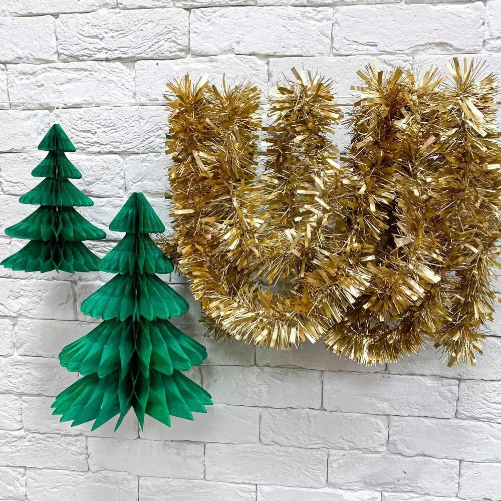 Мишура Золотая (матовая)