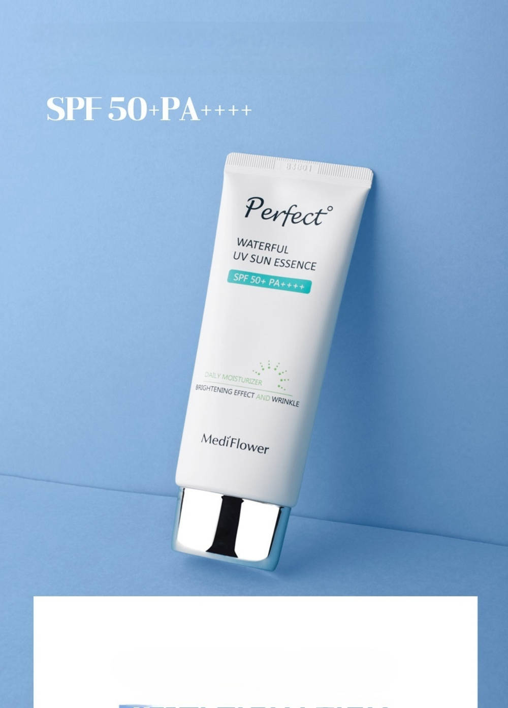 Medi Flower Солнцезащитный крем ультра увлажняющий SPF50 PA++++ sun Creem perfect Waterful, 50 мл.