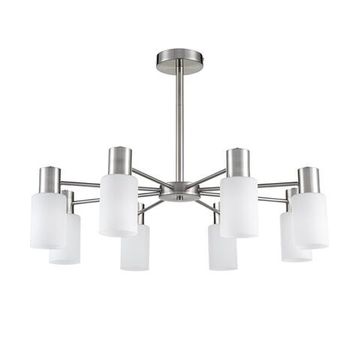 8099/8C COMFI LN25 75 никель/белый металл/стекло Люстра потолочная Е14 8*40W 220V MAVE