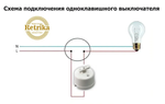 Retrika выключатель керамический 1-кл. проходной, цвет слоновая кость R-SW-15