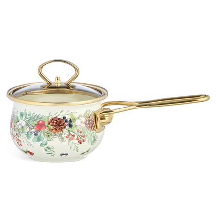 КОВШ ЭМАЛИРОВАННЫЙ СЕРИЯ "CELEBRATION" 0,9Л, ДИА 14 СМ